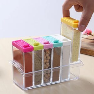 Transparent Spice Storage Containers – Set of 6